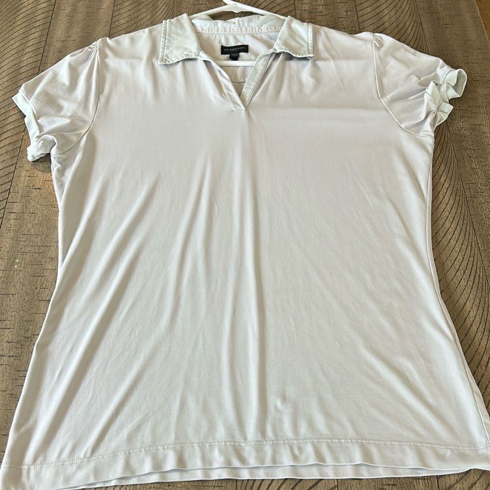 BurberryGolf⛳️Designer🧑🎨 Shirt👚Pale Pink with NovaCheck CollarLuxury Playtime!